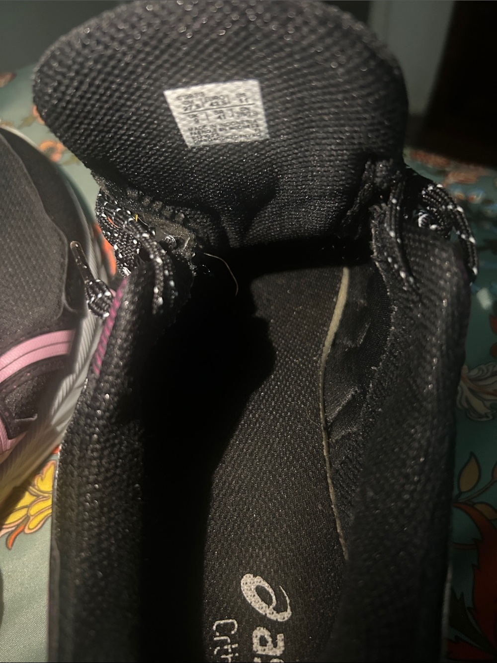 ASICS Women's Black and Pink Athletic Shoes - Picture 4 of 8